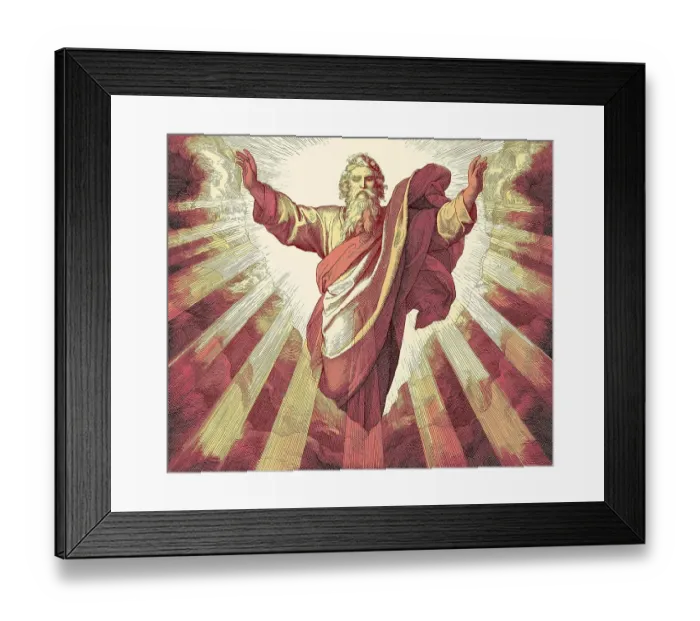 Framed Print : The Creation of Light, Old Testament