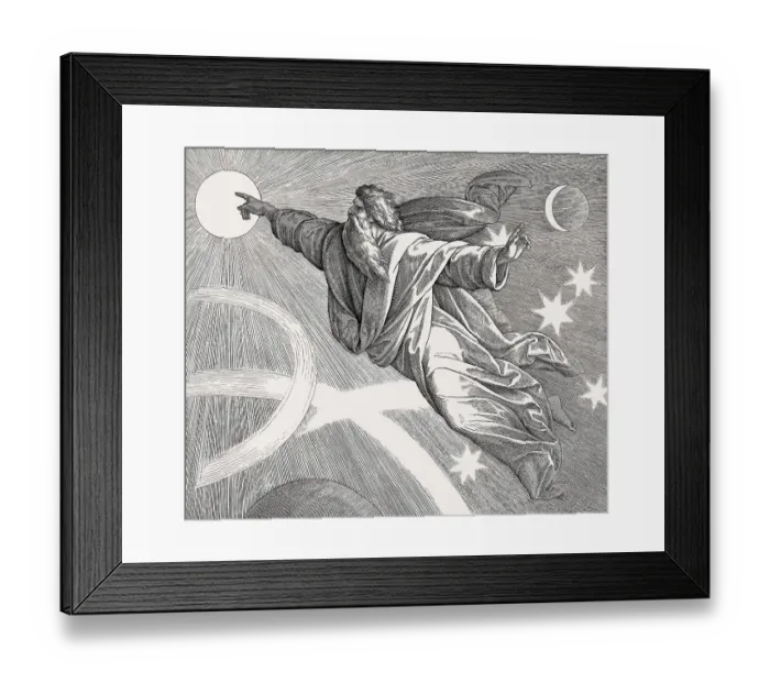 Framed Print : Creation of Heavenly Bodies, Old Testament