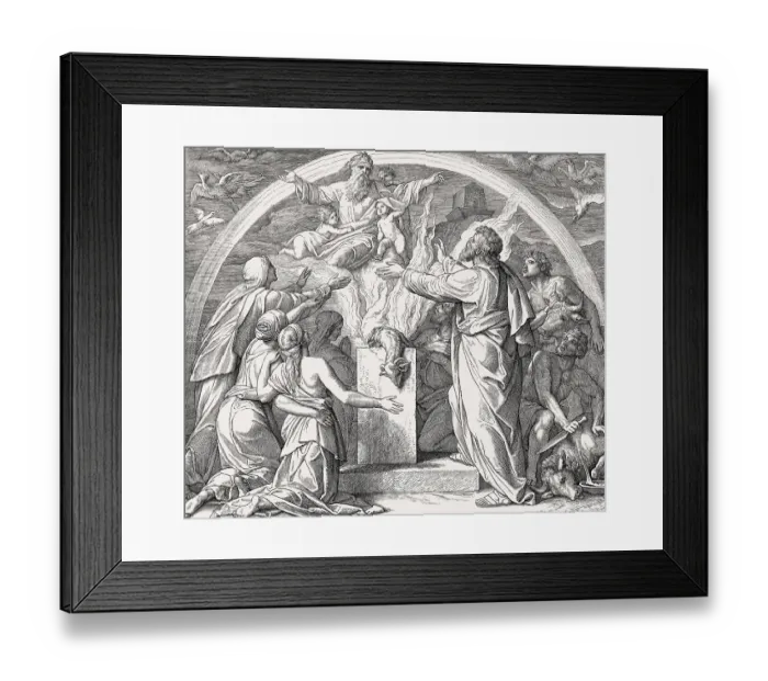 Framed Print : Noah's Altar and God's Promise Framed Print : Noah's Altar and God's Promise