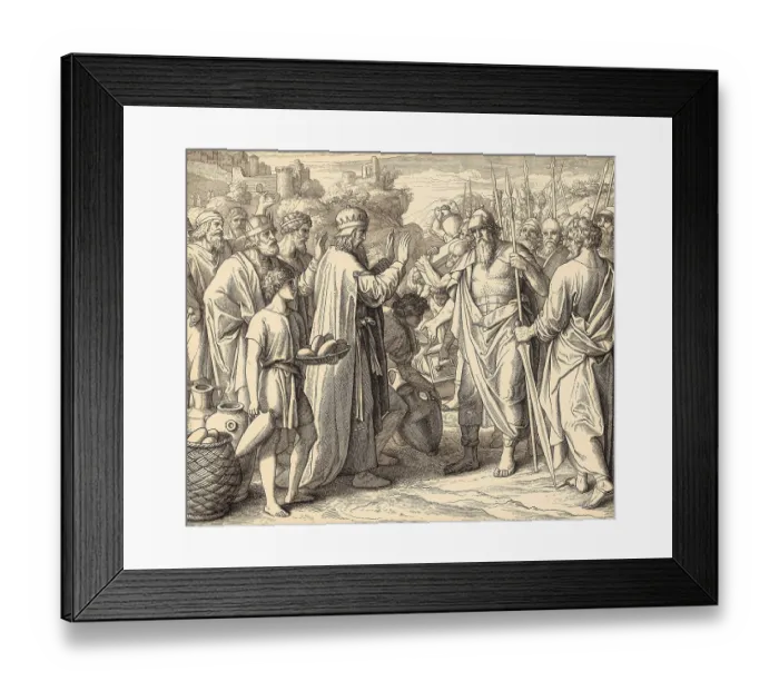 Framed Print : Abram and Melchizedek, king of Salem