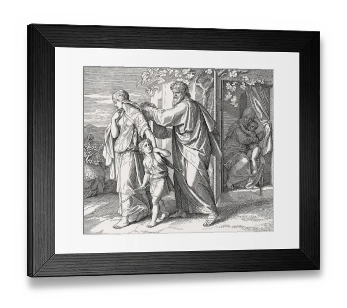 Framed Print : Hagar and Ishmael Sent Away, Old Testament Framed Print : Hagar and Ishmael Sent Away, Old Testament