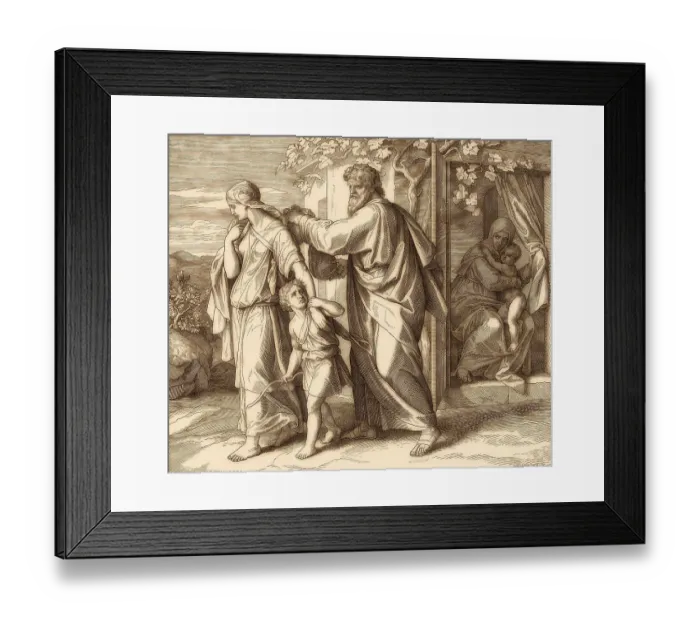 Framed Print : Hagar and Ishmael Sent Away, Old Testament