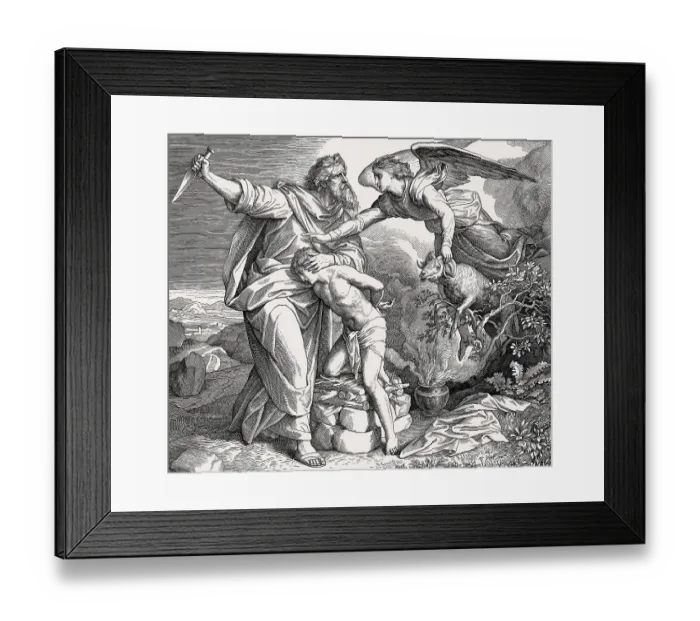 Framed Print : The Binding of Isaac, Old Testament