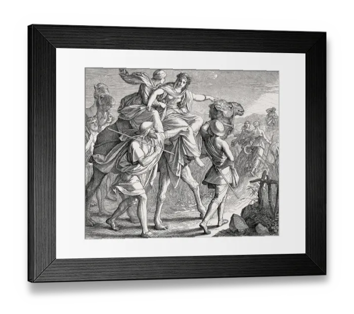 Framed Print : Isaac meets Rebekah, Old Testament Framed Print : Isaac meets Rebekah, Old Testament