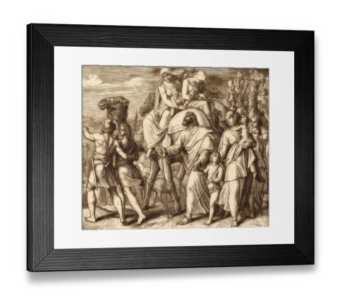 Framed Print : Jacob Flees Laban, Old Testament Framed Print : Jacob Flees Laban, Old Testament