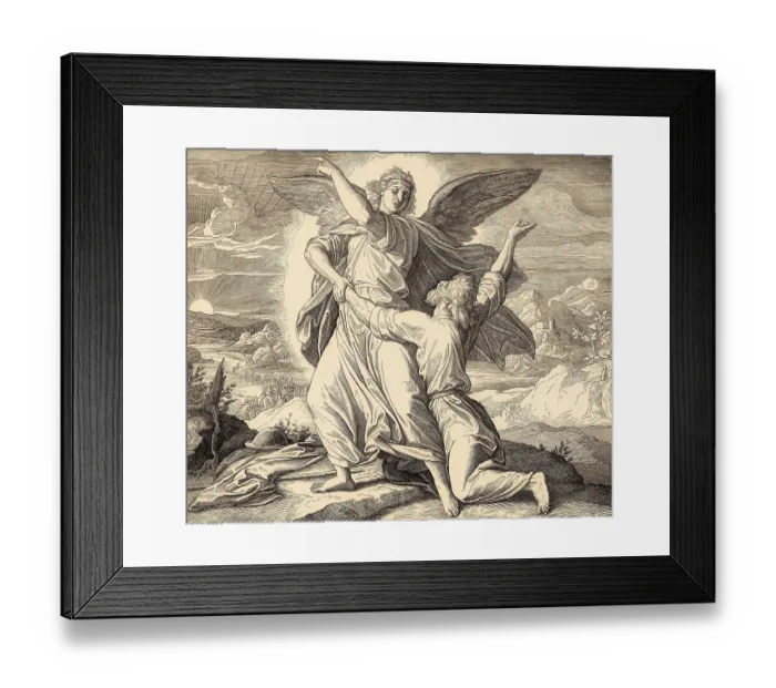 Framed Print : Jacob Wrestles with God, Old Testament Framed Print : Jacob Wrestles with God, Old Testament