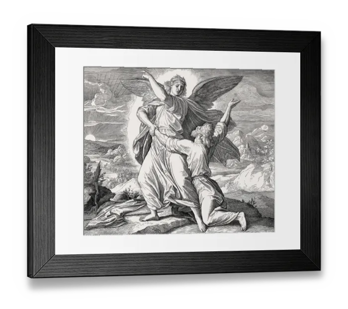 Framed Print : Jacob Wrestles with God, Old Testament Framed Print : Jacob Wrestles with God, Old Testament
