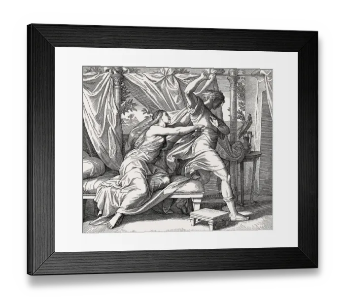 Framed Print : Joseph and Potiphar's Wife Framed Print : Joseph and Potiphar's Wife