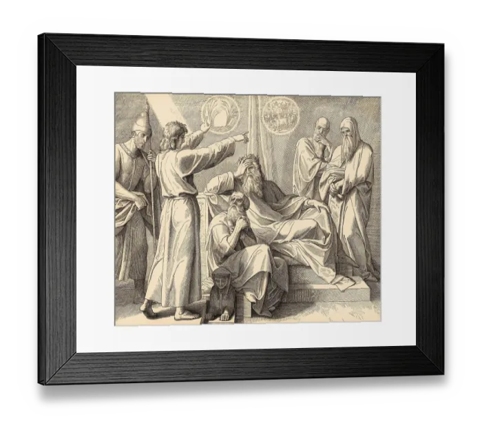Framed Print : Joseph Interprets Pharaoh's Dreams