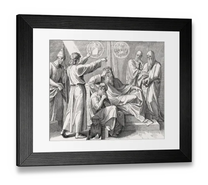Framed Print : Joseph Interprets Pharaoh's Dreams