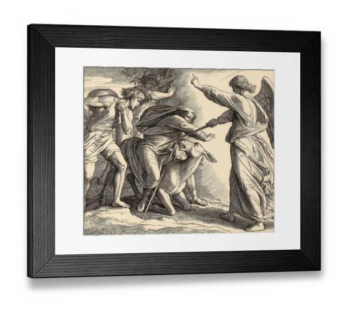 Framed Print : Balaam and the angel, Balaam's Donkey Framed Print : Balaam and the angel, Balaam's Donkey