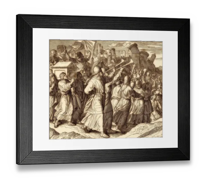 Framed Print : Battle of Jericho, Old Testament