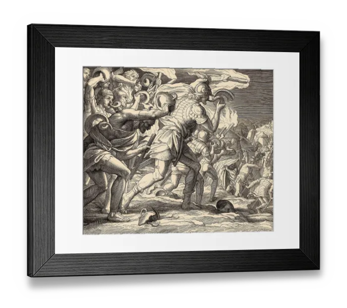 Framed Print : Gideon Choosing his Soldiers, Old Testament