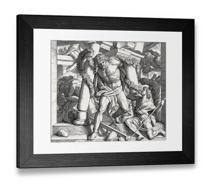 Framed Print : Death of Samson, Old Testament