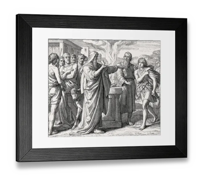 Framed Print : David Chosen to be King, Old Testament