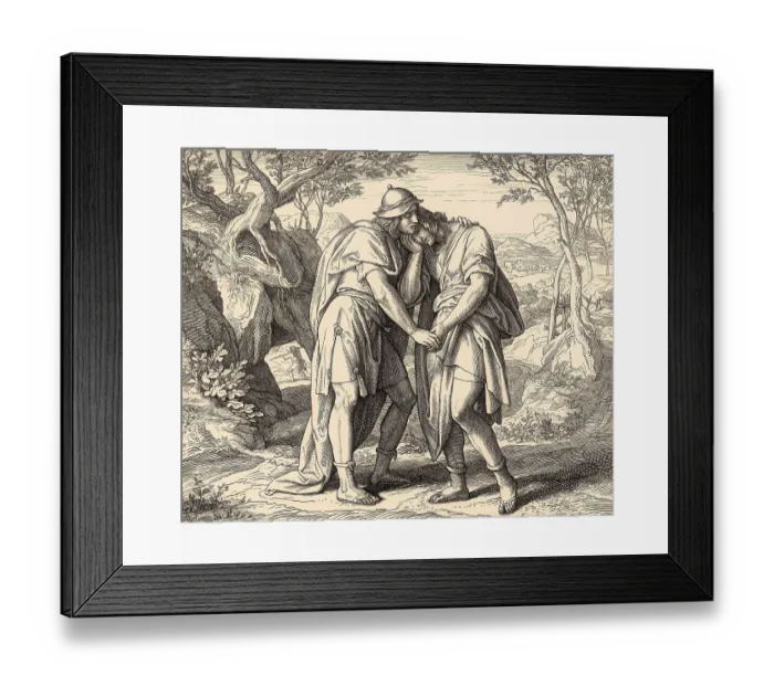 Framed Print : David and Jonathan, Old Testament Framed Print : David and Jonathan, Old Testament