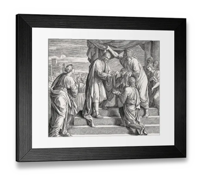 Framed Print : Samuel Anoints David, Old Testament Framed Print : Samuel Anoints David, Old Testament