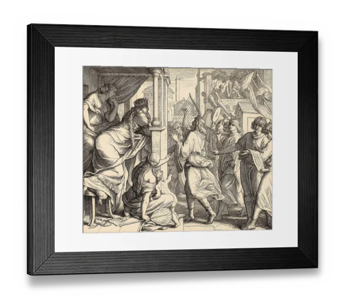 Framed Print : David bringing the ark of the covenant to jerusalem Framed Print : David bringing the ark of the covenant to jerusalem