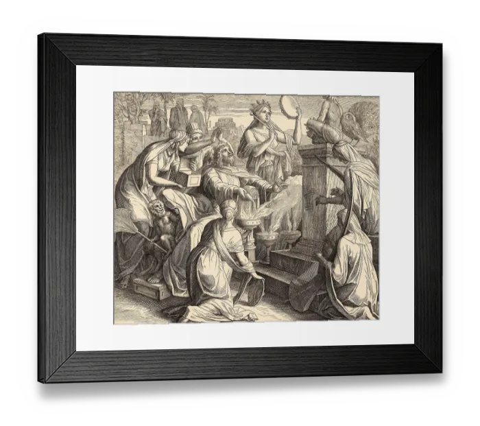 Framed Print : Solomon's Idolatry, Old Testament