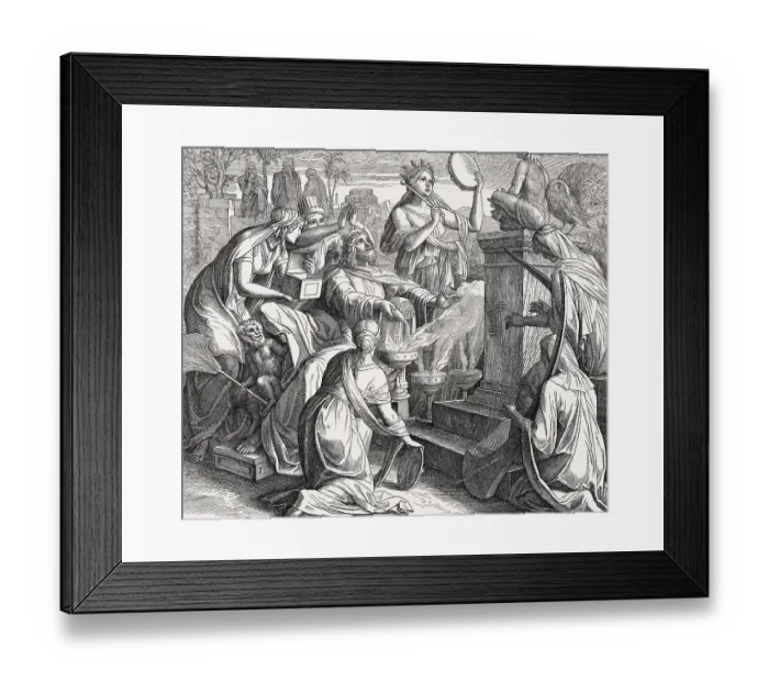 Framed Print : Solomon's Idolatry, Old Testament