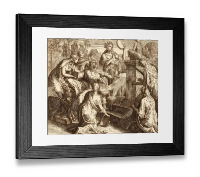 Framed Print : Solomon's Idolatry, Old Testament Framed Print : Solomon's Idolatry, Old Testament