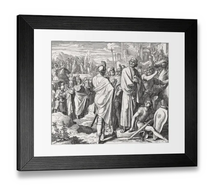 Framed Print : Rehoboam and Jeroboam I, Old Testament Framed Print : Rehoboam and Jeroboam I, Old Testament