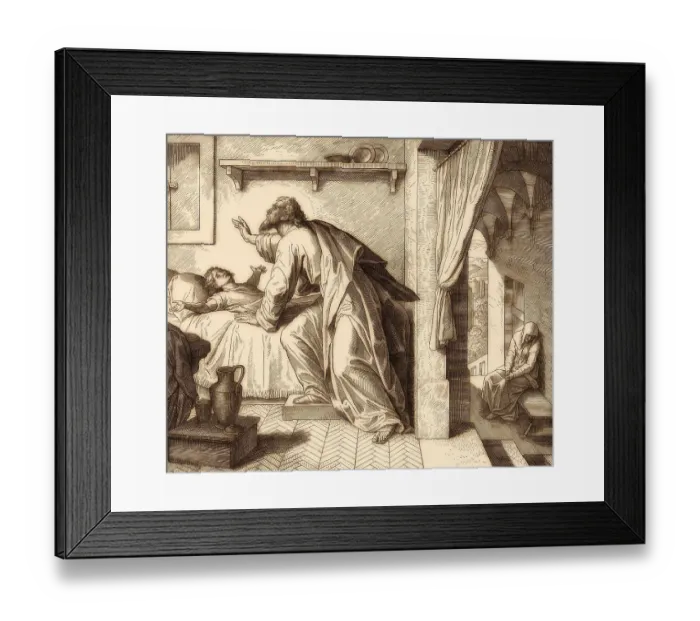 Framed Print : Elijah reviving the Son of the Widow of Zarephath