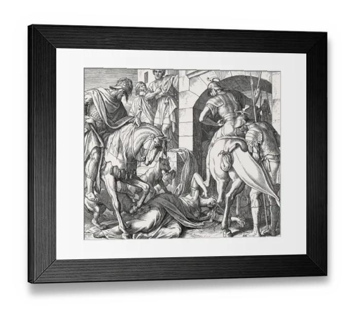 Framed Print : Death of Jezebel, Old Testament