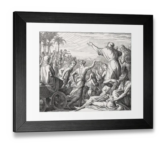 Framed Print : Jewish exiles returned to Jerusalem