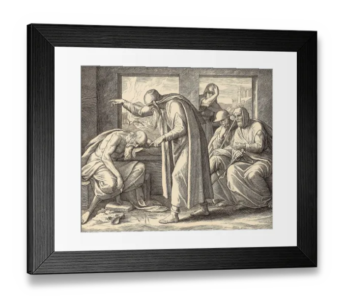 Framed Print : Job's Affliction, Old Testament Framed Print : Job's Affliction, Old Testament