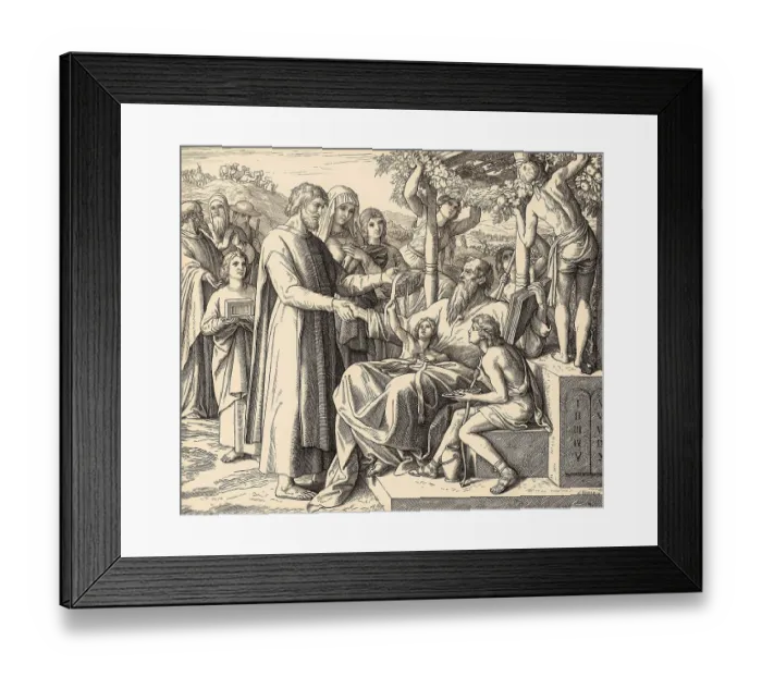 Framed Print : Job Restored to Prosperity, Old Testament
