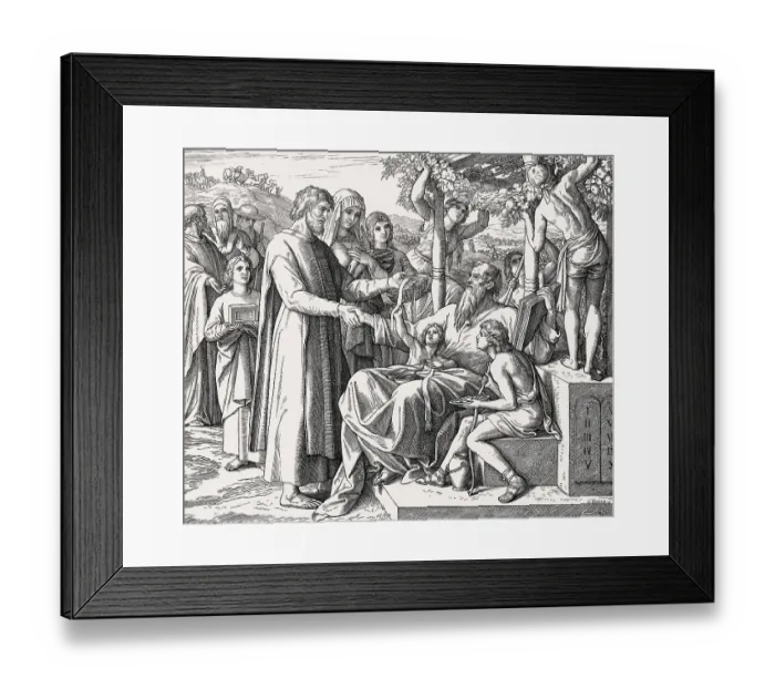 Framed Print : Job Restored to Prosperity, Old Testament