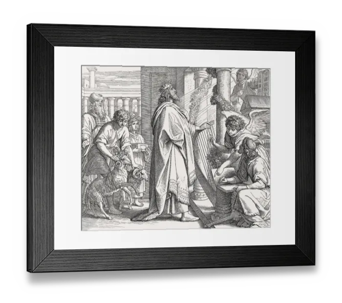 Framed Print : David the Psalmist, Old Testament Framed Print : David the Psalmist, Old Testament
