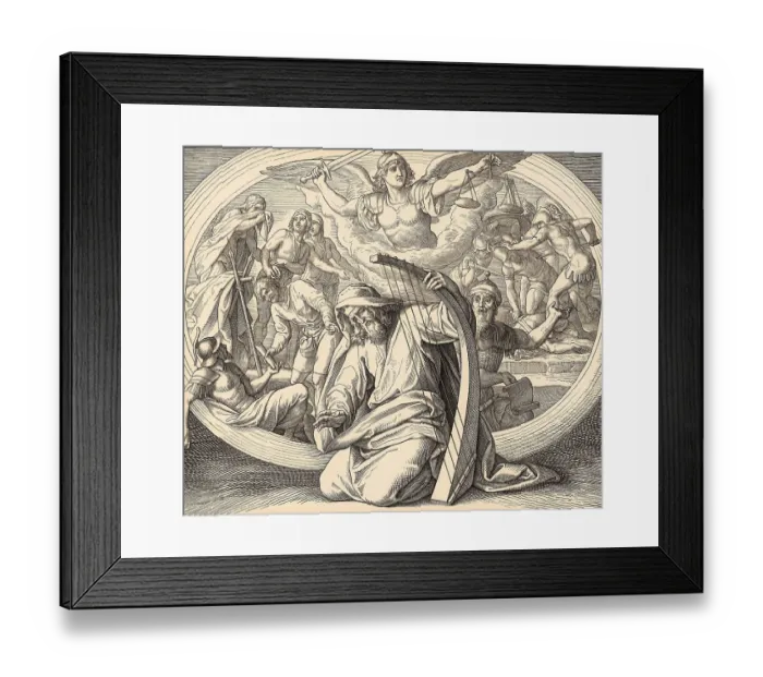 Framed Print : David the Psalmist, Old Testament