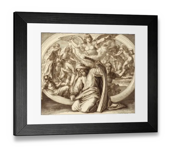 Framed Print : David the Psalmist, Old Testament