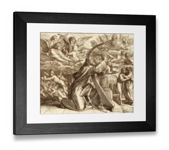 Framed Print : David the Psalmist, Old Testament