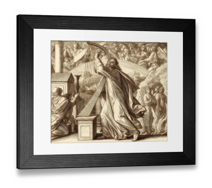 Framed Print : David the Psalmist, Old Testament Framed Print : David the Psalmist, Old Testament