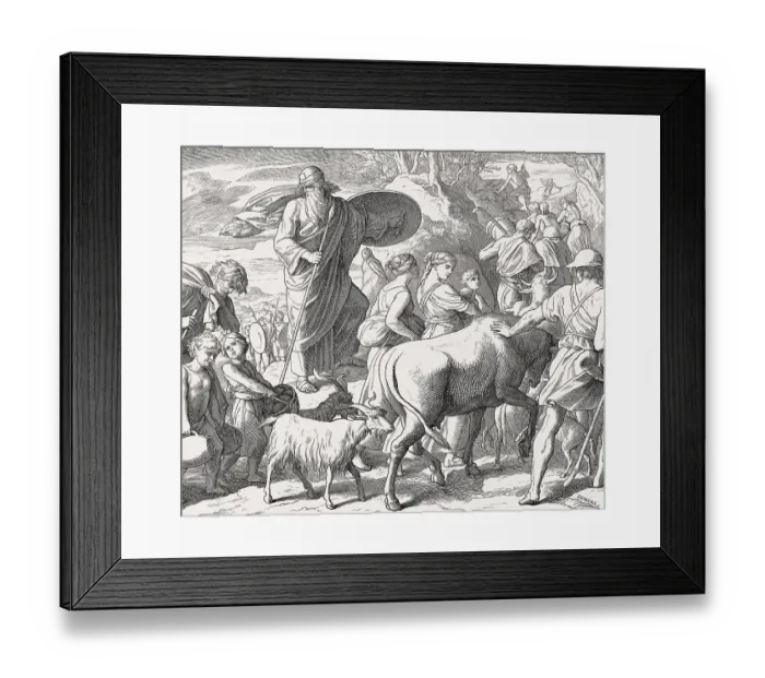 Framed Print : Mattathias Followers, Old Testament