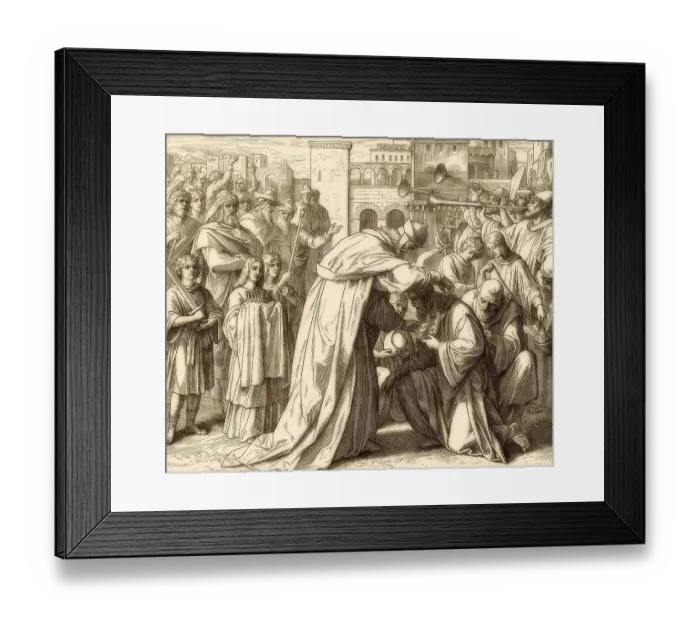 Framed Print : Simon Maccabee Made High Priest