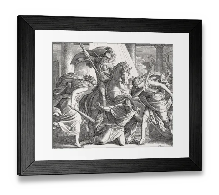 Framed Print : Death of Heliodorus, Old Testament Framed Print : Death of Heliodorus, Old Testament