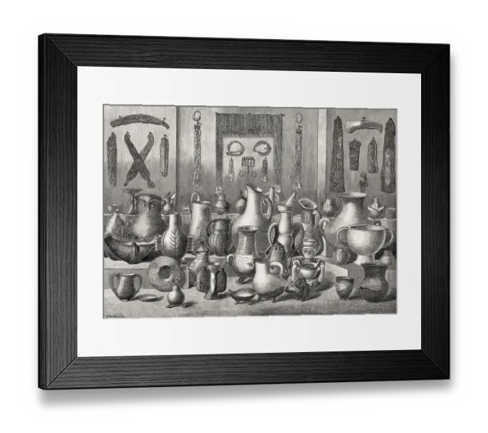 Framed Print : Archaeological excavation of Hisarlik or Troy