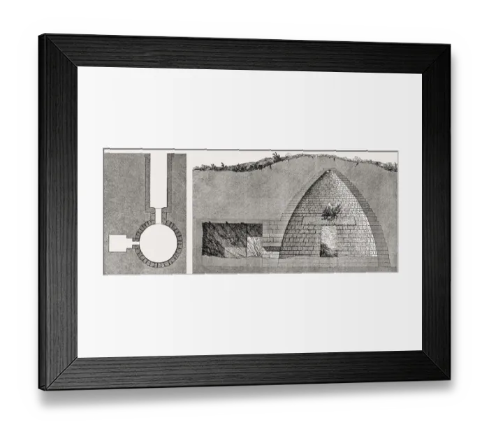 Framed Print : The Treasury of Atreus, Acropolis at Mycenae