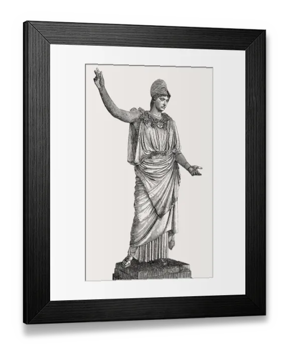 Framed Print : Statue of Athena Polias, the patron deity of the city of Athens Framed Print : Statue of Athena Polias, the patron deity of the city of Athens