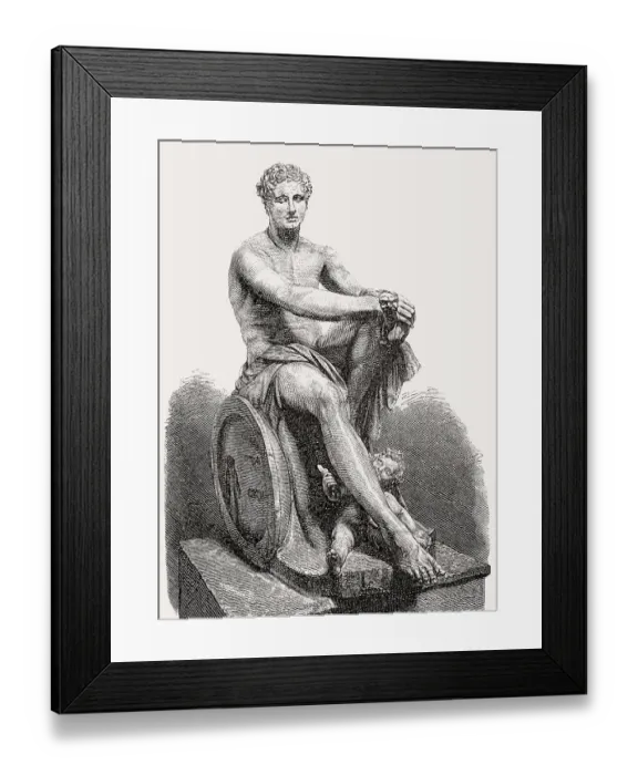 Framed Print : Nero or Nero Claudius Caesar Augustus Germanicus
