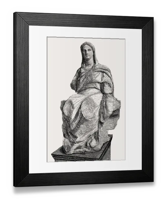 Framed Print : Demeter the goddess of the harvest and agriculture Framed Print : Demeter the goddess of the harvest and agriculture