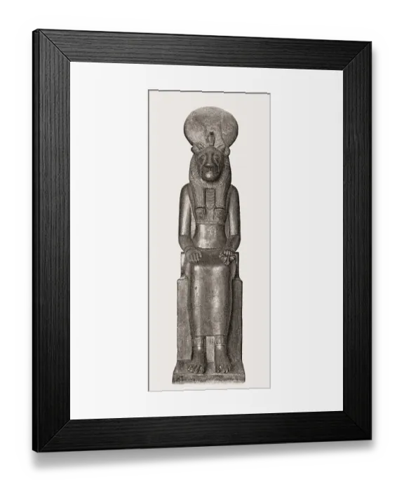 Framed Print : Sekhmet with head of lioness, Egyptian mythology
