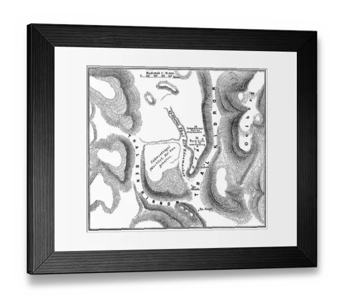 Framed Print : Jebus, pre-Israelite Jerusalem