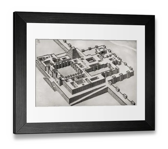 Framed Print : Palace of Sargon II of Assyria at Dur-Sharrukin