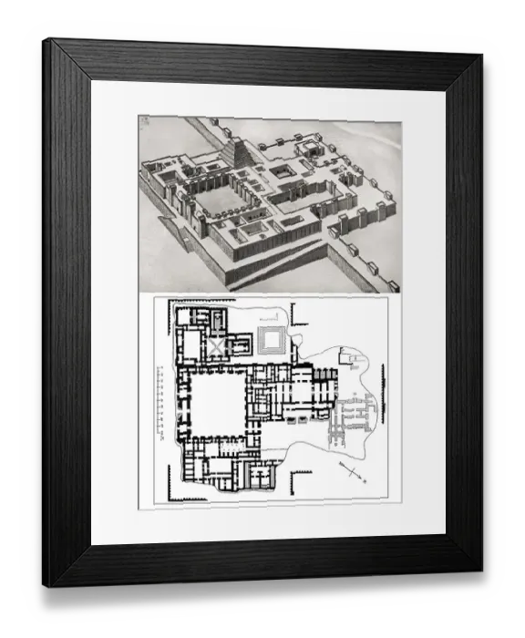 Framed Print : Palace of Sargon II of Assyria at Dur-Sharrukin