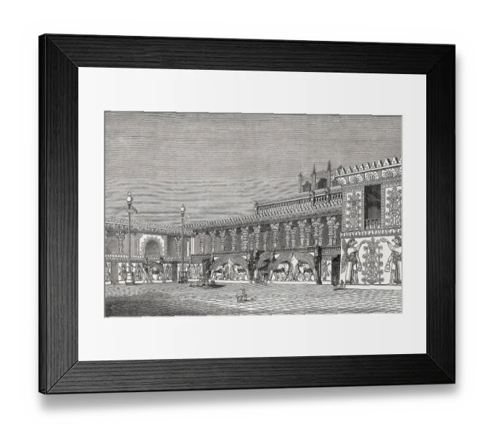 Framed Print : Reconstructed Palace of Sargon II of Assyria at Dur-Sharrukin Framed Print : Reconstructed Palace of Sargon II of Assyria at Dur-Sharrukin